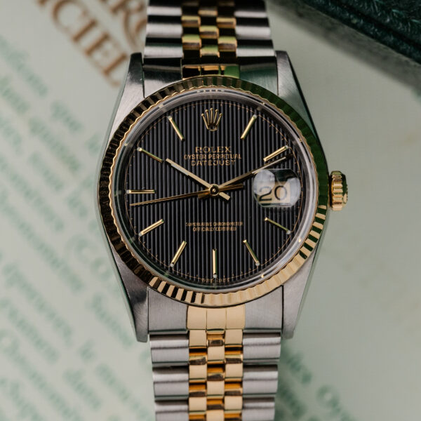 Rolex Datejust 16233 Black Tapestry