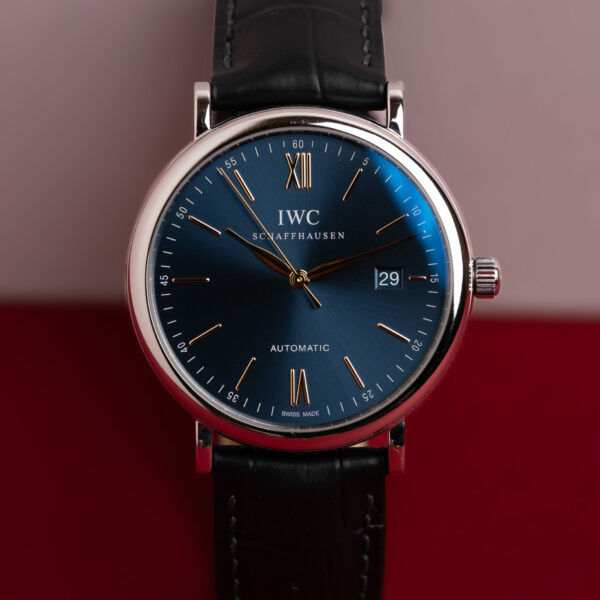 IWC Portofino Date Blue